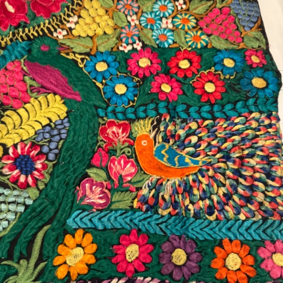 Stunning vibrant vintage Mexican huitpil , freeish size - Picture 2 of 7